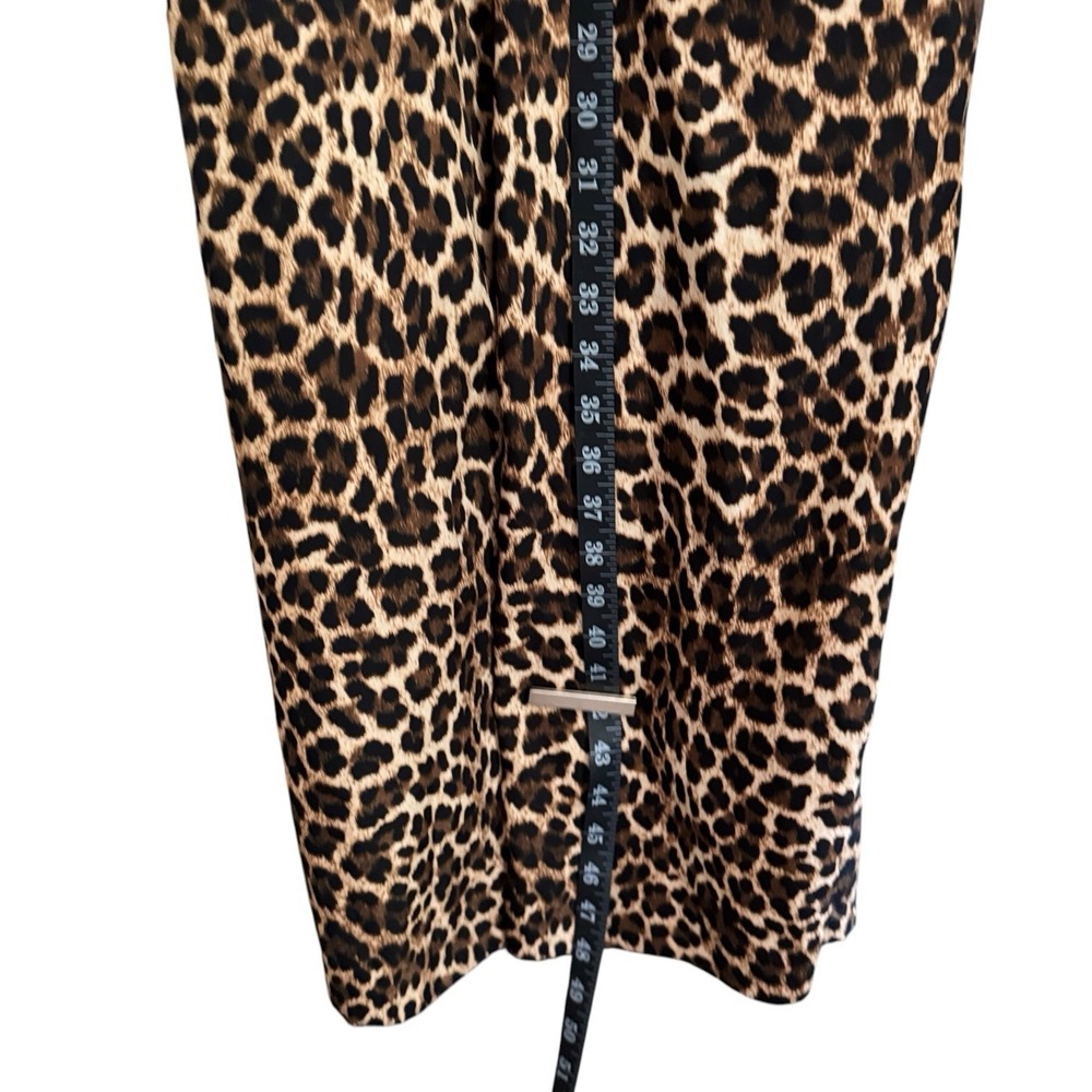 Zara S Women's Leopard Print Wide Leg Jumpsuit Wedding Guest Cocktail Date Boho‎ - Picture 16 of 16